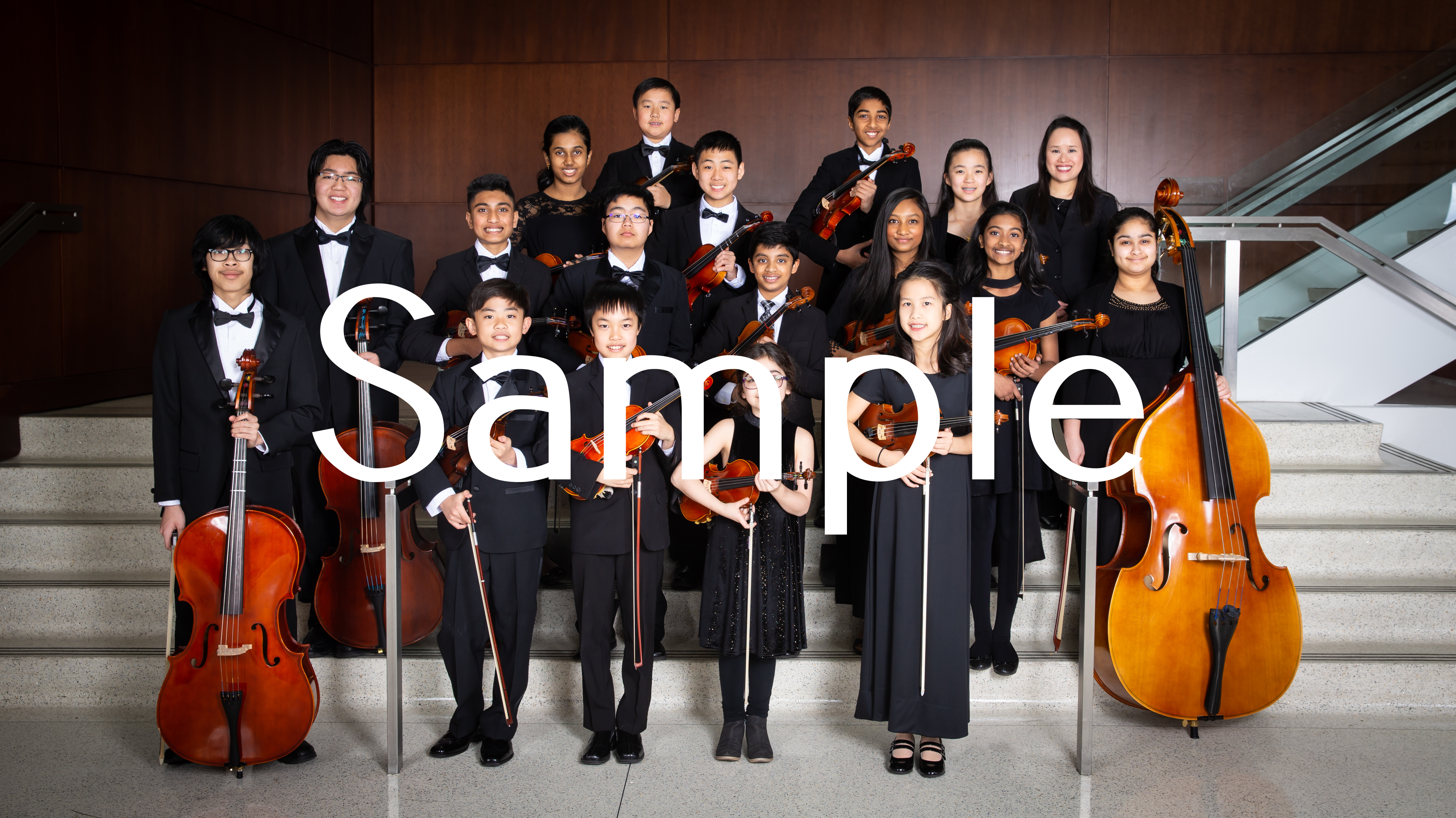 Junior Strings Group Photo 3319 Dallas Asian American Youth Orchestra